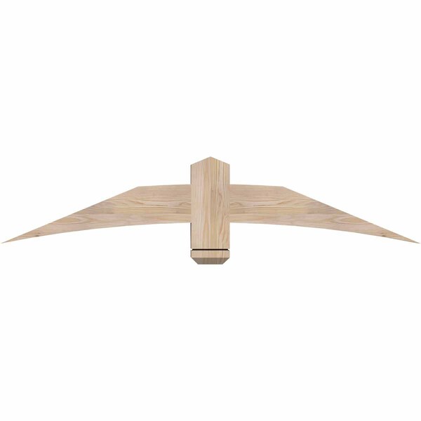 Ekena Millwork Bellingham Smooth Timber Gable Bracket, Douglas Fir, 60"W x 12"H x 3 1/2"D x 5 1/2"F, 5/12 Pitch GBW060X12X0406BEL00SDF - main